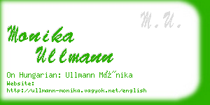 monika ullmann business card